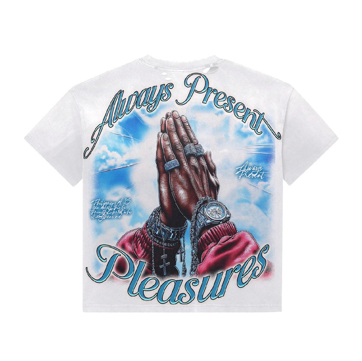 Always Present Faith & Pleasures Tee — White