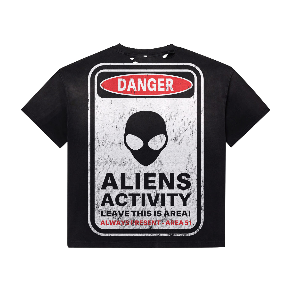 Always Present Alien Vision Tee-Black/Green