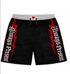 Always Present Signature Shorts — Black/Red