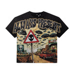 Always Present Alien Vision Tee-Black/Green
