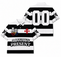 Always Present Strioed Polo-Black/White